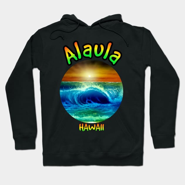 Hawaiian sunset seascape Hoodie by Coreoceanart